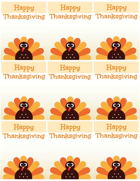Printable Thanksgiving Place Cards Template